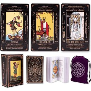 미국 신년 타로카드 KLEDERY Tarot Cards for Beginners Classic with Meanings on Them Durable