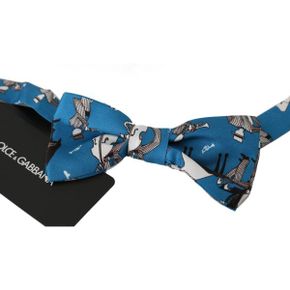 5443902 Dolce  Gabbana Elegant Silk Jazz Club Bow Mens Tie