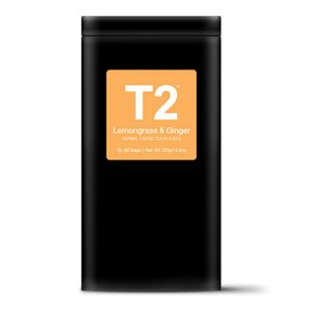 T2 레몬그라스/진저 티백 캔 60개입brLemongr/Ginger Bio Tbag 60pk Tin