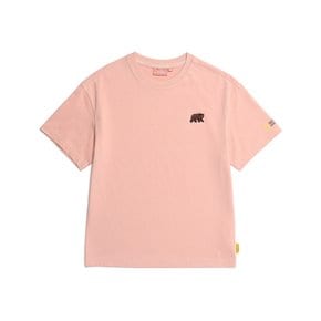 내셔널지오그래픽 키즈 K232UTS940 동물와펜 백그래픽 H/TEE PEACH BEIGE