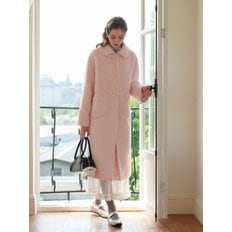 Cest_Sweety ribbon balmacaan coat