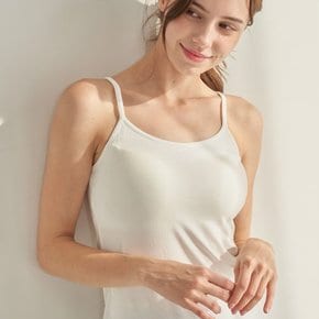 모달 끈브라나시 브라캡 캐미솔 - 화이트 L