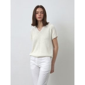 HOLGARMENT OPEN COLLAR KNIT [IVORY]