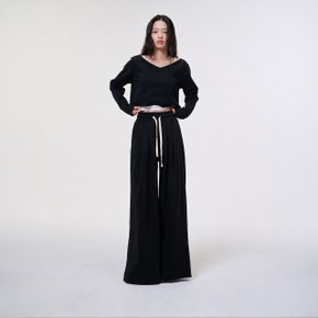 Flow V-Neck Top BK
