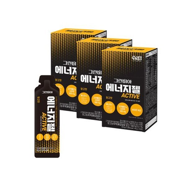 그린비아 에너지젤 액티브 망고맛 45g x 30포 (3박스)