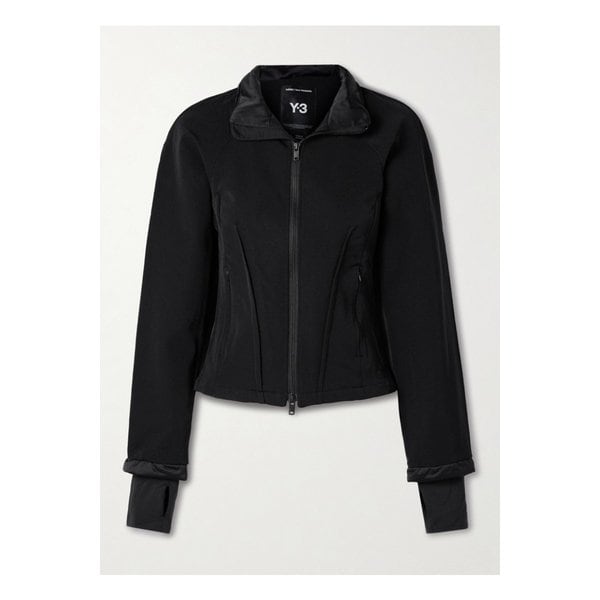 Y-3 새틴 트리밍 트윌 트랙 재킷 블랙 46376663162943017