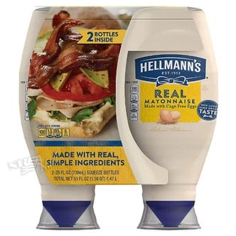  [1+1]헬만스 리얼 리본 크리미 마요네즈 HELLMANN`S REAL MAYONNAISE SQUEEZE BOTTLE