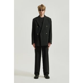 [여주점] [이로] 남성 Eminence 와이드 라펠 더블 자켓 IQJAS25752BKX