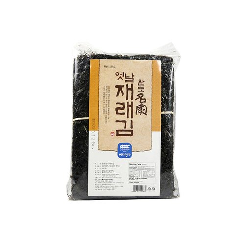 [온도씨]국내산 완도 지주식 특재래김 100장
