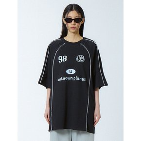 루즈핏 나그랑 싸커 져지 블랙_LOOSE FIT RAGLAN SOCCER JERSEY BLACK