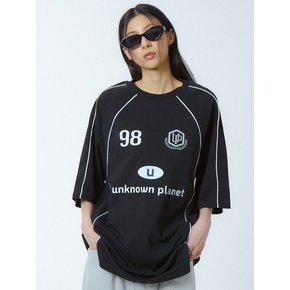 루즈핏 나그랑 싸커 져지 블랙_LOOSE FIT RAGLAN SOCCER JERSEY BLACK