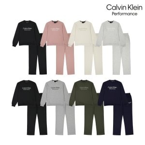 Calvin Klein Perfomance [캘빈클라인 퍼포먼스] 24SS 베이직 맨투맨 셋업 남녀 8컬러 택1