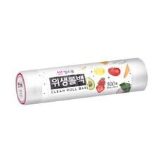 킹스봉 대용량 일회용 비닐 봉투 위생롤백 40x50 (500매입)