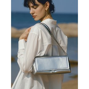 CLASSIC LOGO CHAINBAG (SILVER)