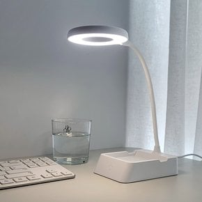 LED 베이글 스탠드 USB 3색조절 수납형 독서등