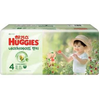 하기스 네이처메이드 팬티 4단계 공용 대형 42매