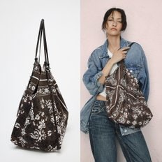 자라 ZARA 프린트 패브릭 토트백
