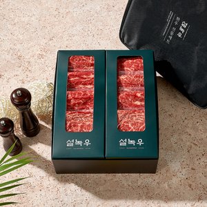 설녹우 [9/23일부터 순차출고][산지직송] 1++ 한우 특선 구이 세트 1.44kg(등심,삼각살,앞치마살)