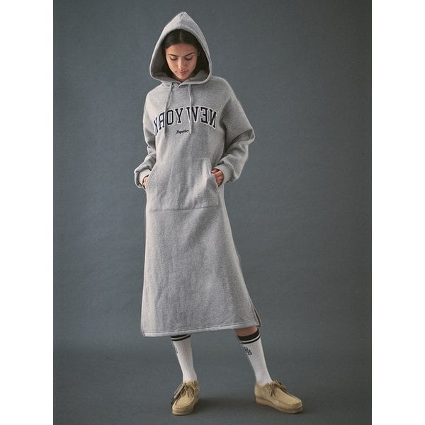 뉴욕 후디 원피스_멜란지