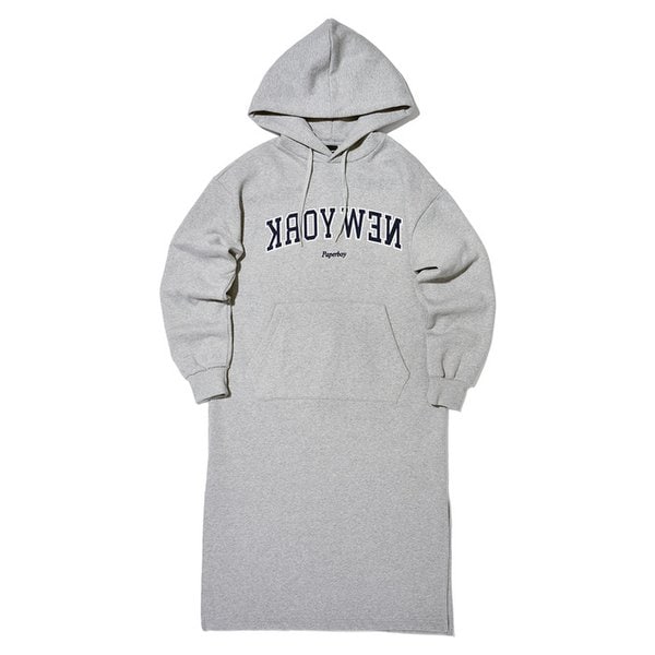 뉴욕 후디 원피스_멜란지