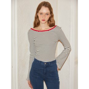 Back Point Stripe T_ 2 Colors