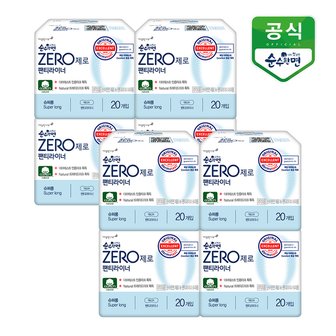 순수한면 생리대 제로 롱팬티라이너 20P x 8팩