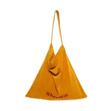 리민 SUEDE LETTER BAG - MUSTARD