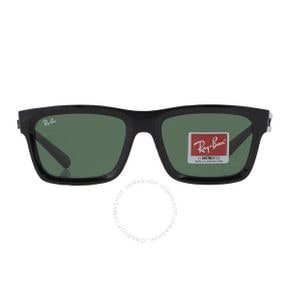 4662817 Ray-Ban Warren Bio Based Dark Green Rectangular Uni Sunglasses