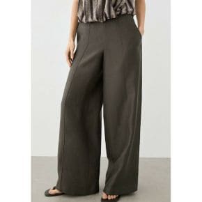 Massimo Dutti 마시모 두띠 100% 린넨 흐르는 바지 - 갈색 7906225