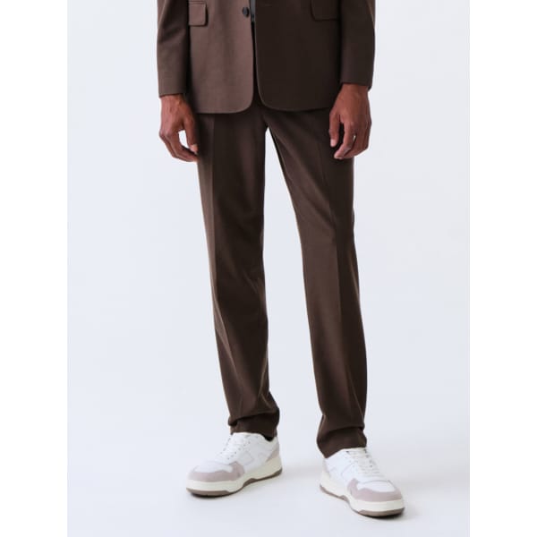 기모 스트레치 에센셜 셋업 자켓_브라운 (릴렉스핏)