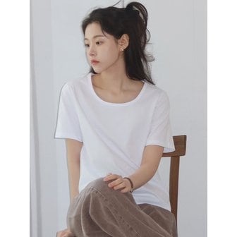 시야쥬 SITP5063 U-neck T-shirt_4Colors
