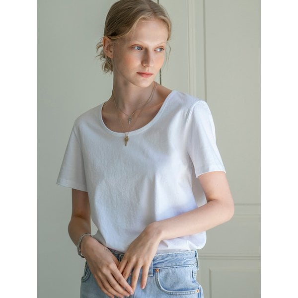 SITP5063 U-neck T-shirt_4Colors