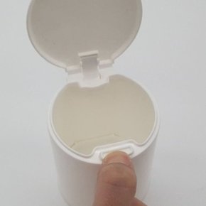 원형 화장솜정리함 면봉 소품수납 케이스 (WCE0990)