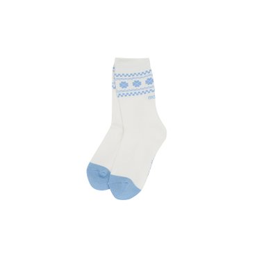 MARTINE GOLF [정상가 25000원]여성 클로버 중목양말 S블루 (QWADSC40142)