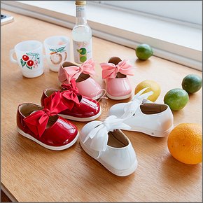발소리 큐티 리본 돌아기 유아 큐티 삑삑이 신발 구두 보행기화