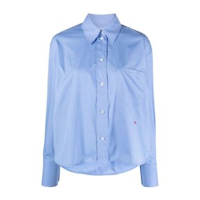 [해외배송] 빅토리아베컴 크롭 셔츠 1124WSH005238A 86 OXFORD BLUE