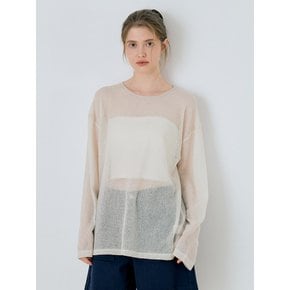 Basic Linen Sheer Knit - Beige
