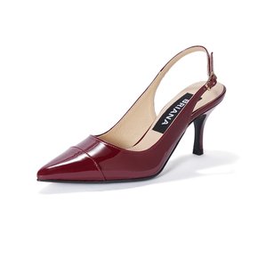 Stiletto Slingback_Wine Patent