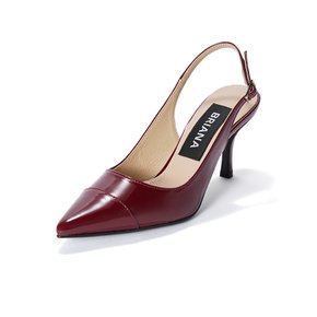 Stiletto Slingback_Wine Patent