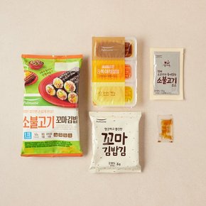 [쓱7클럽]풀무원 소불고기 꼬마김밥키트 163g
