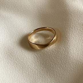 [아몬즈 단독] 14k/18k RIPPLE RING (5mm)