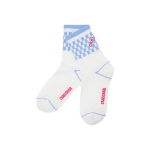 [크랙앤칼] 여성 체커보드 중목양말  C263LAS755 SKY BLUE