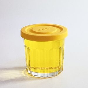 엠아이알 헥사 텀블자400ml 실리콘 리드 유리 밀폐 컵 용기