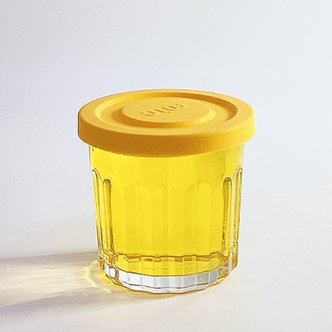 엠아이알 헥사 텀블자400ml 실리콘 리드 유리 밀폐 컵 용기