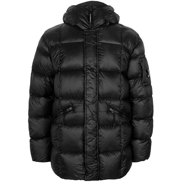 [부산점] 씨피컴퍼니 25FW 블랙 DD 쉘 후드 덕 롱 다운 자켓 19CMOW182A 110416A 999