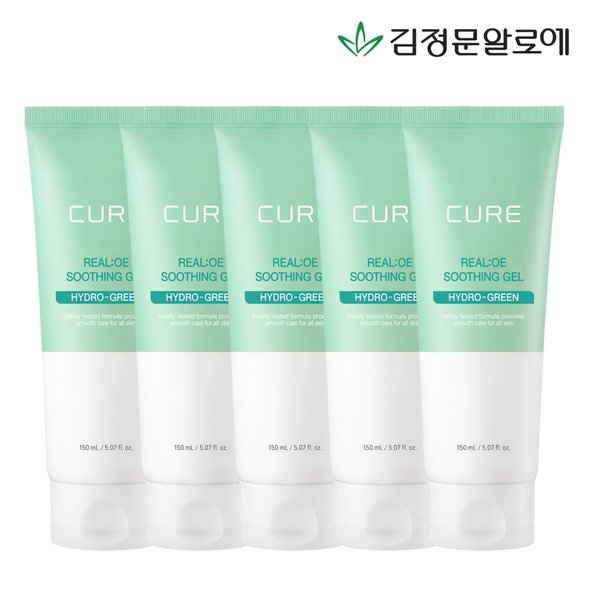 큐어 리알로에 수딩젤 150ml 5개