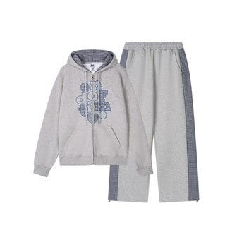 그레이버 [UNISEX]END OF TIME 아플리케 셋업_그레이