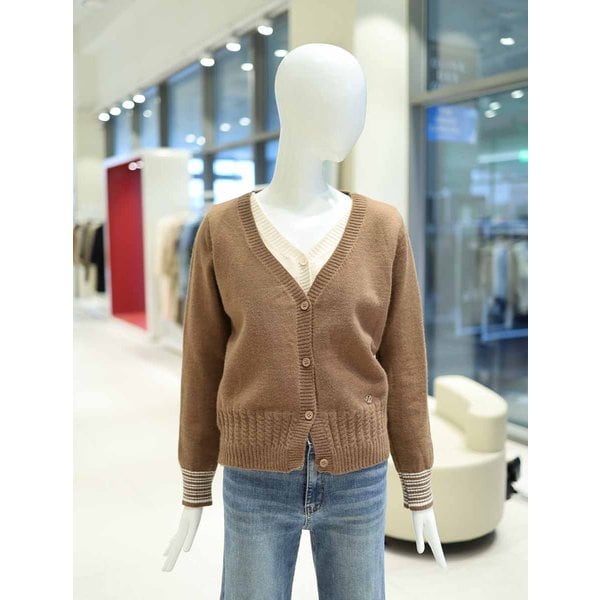 [여주점] 여성 레이어드 브이넥 니트 가디건 YK5WD401