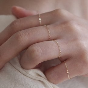 14k gold chain ring