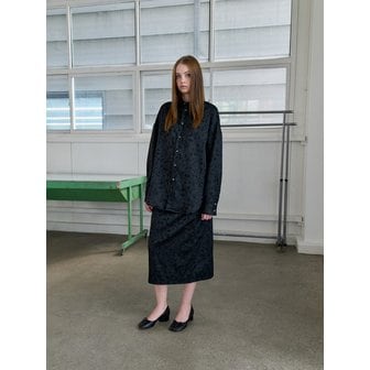 꼰누나쿠에라 JACQUARD CLASSIC SKIRT_BLACK